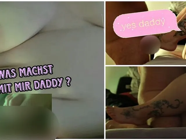DADDY GENIEßT FUSSMASSAGE UND STÖSST MEINE HAARIGE FETTFOTZE CREAMPIE