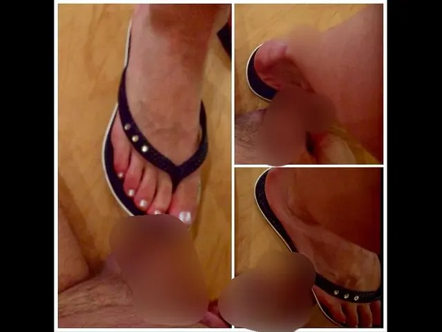 Mein erstes Mal Cock-Trampling in Flip-Flops