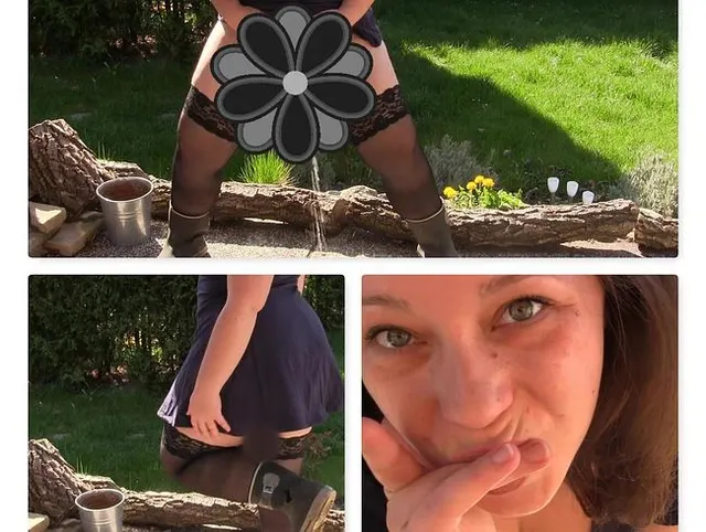 Natursekt auf der Terrasse