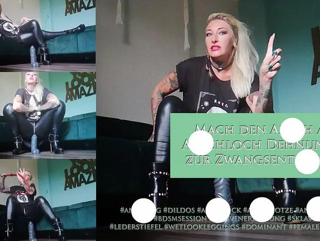 Mach den Arsch auf, Schwuchtel! Arschloch Dehnung bis zur Zwangsentsamung |Lady Demona