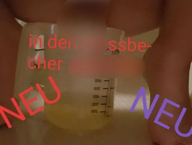 Dreimal Pissen, einmal in den Messbecher
