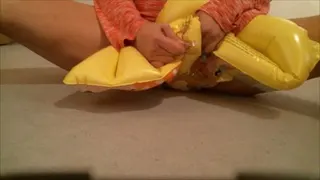 PVC LUFTMATRATZE LUFT RAUSQUETSCHEN RAUSDRÜCKEN!!!
