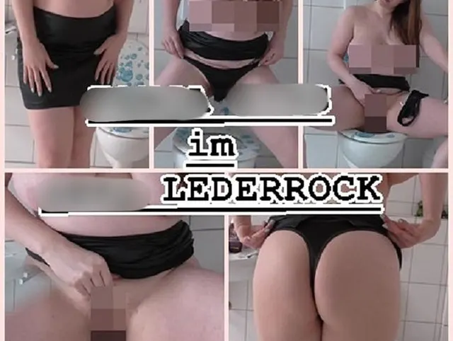 Tanga PISS im sexy LEDERROCK