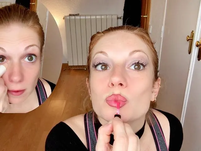 Painting my face...